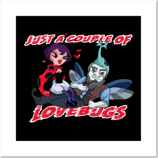 Couples Gnome Love Bug Ladybug Posters and Art